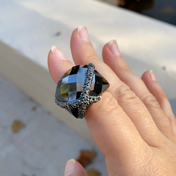 Rare Nirvana Swarovski ring with Crystals - Picture 3 of 8